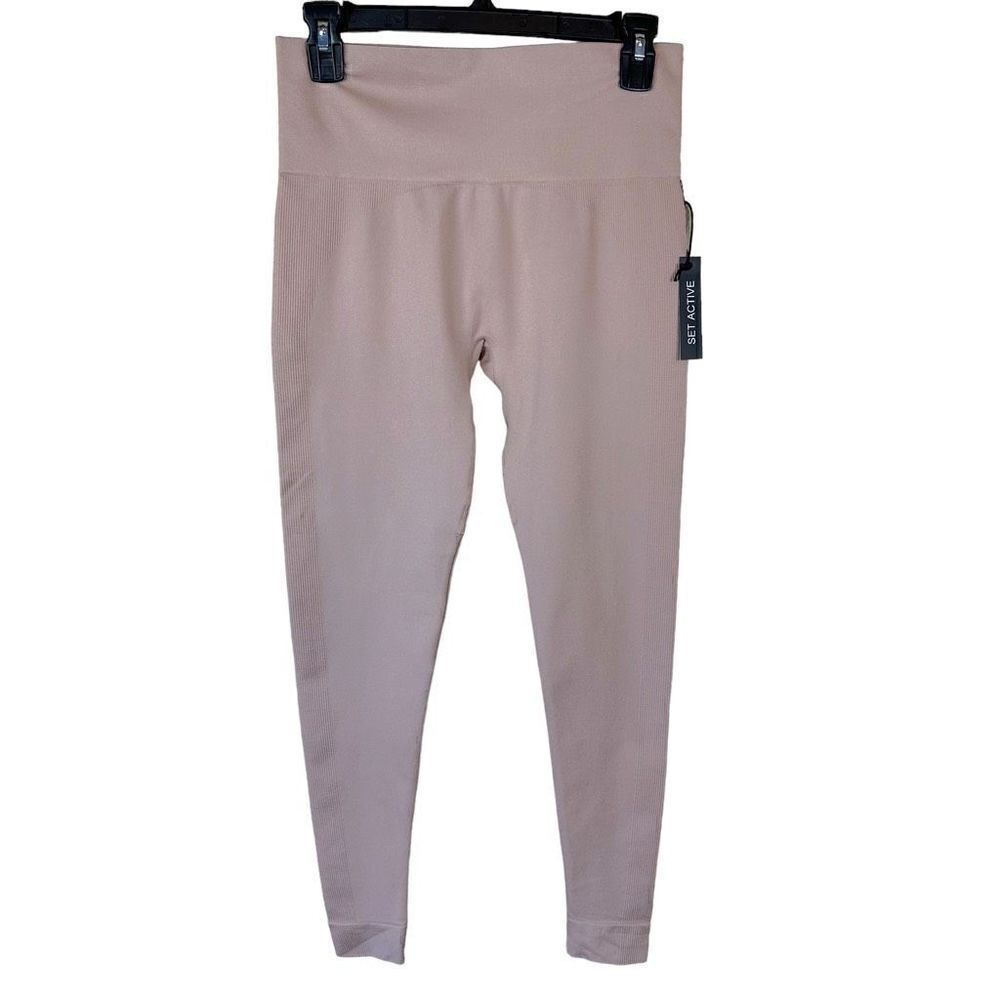 Set Active Sport Body High Waisted Full Length Leggings Size L